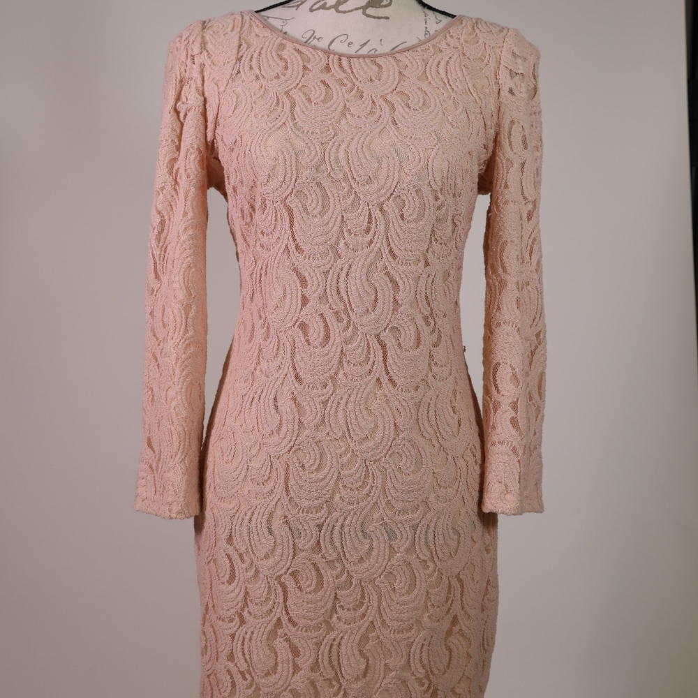 Gianni Bini Blush Lace Dress